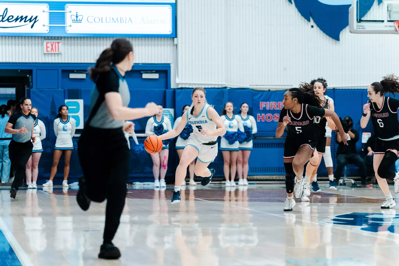 Images from Columbia women's basketball's game against Harvard on February 16, 2025.