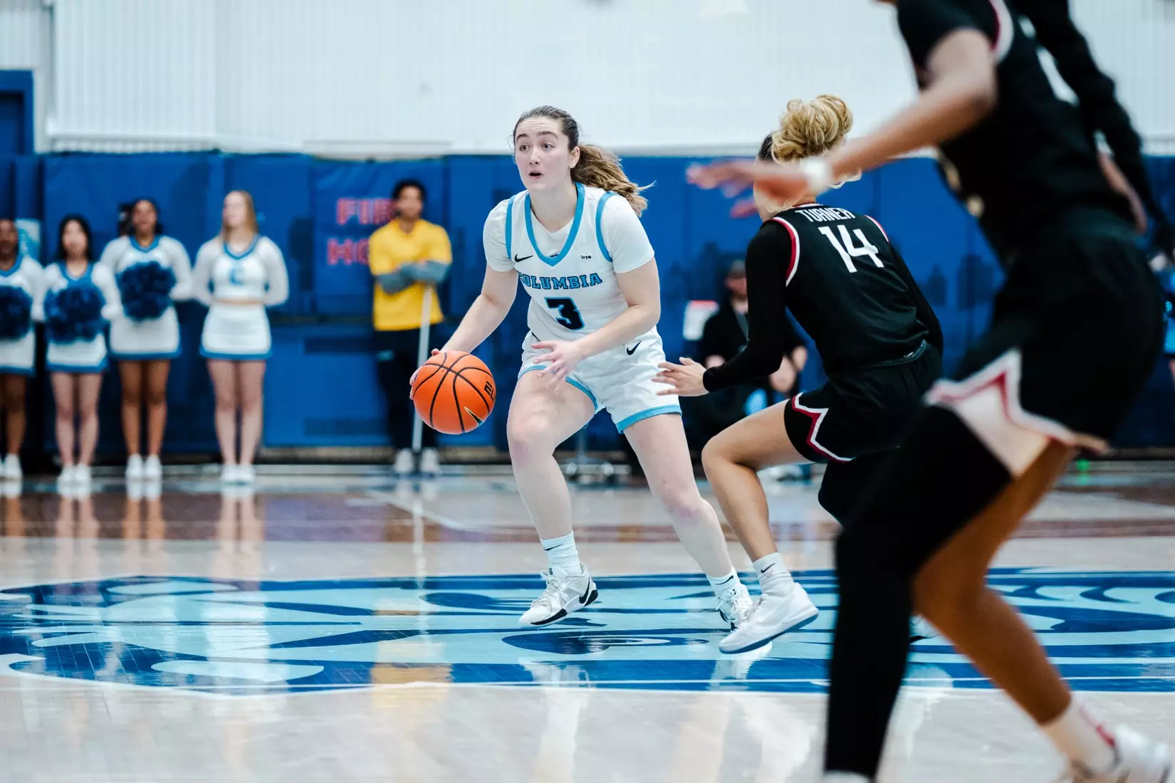 Images from Columbia women's basketball's game against Harvard on February 16, 2025.