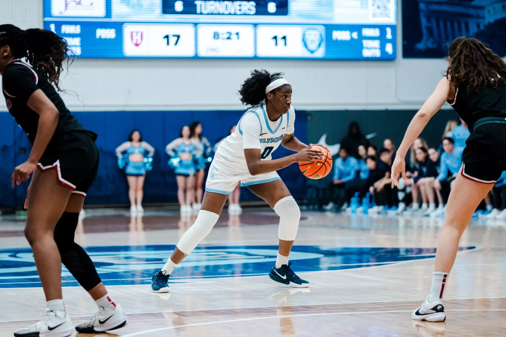 Images from Columbia women's basketball's game against Harvard on February 16, 2025.