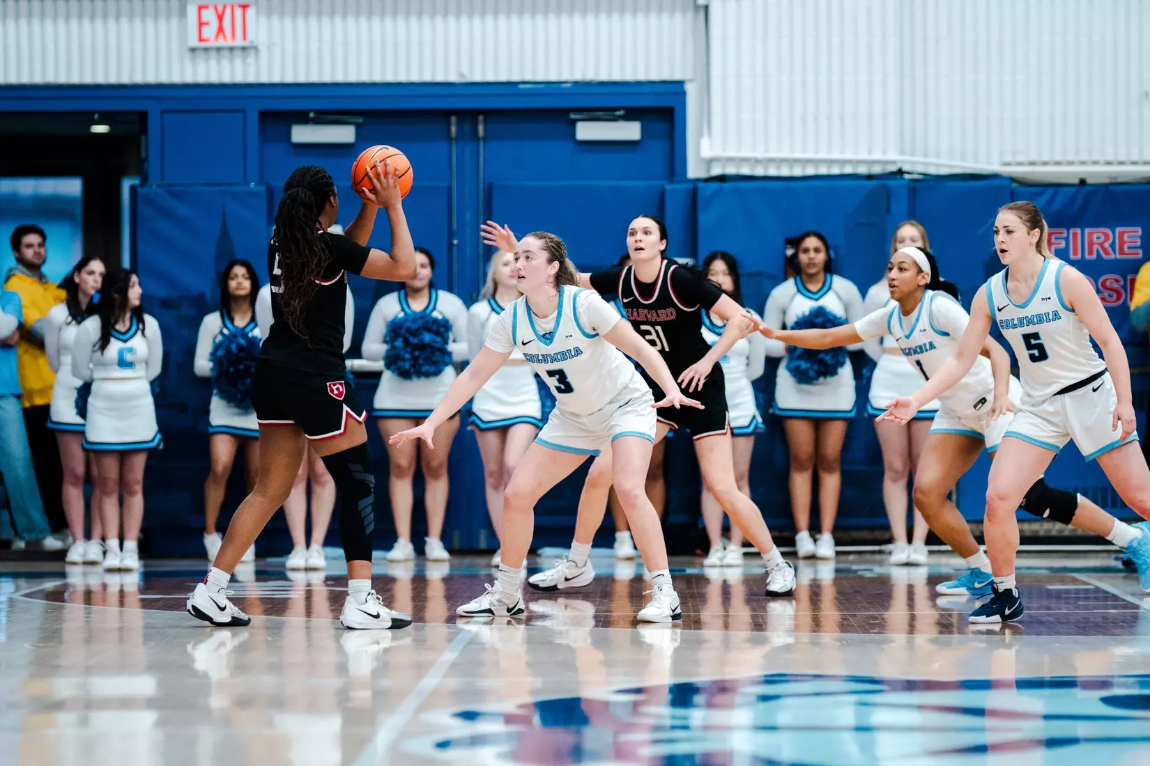 Images from Columbia women's basketball's game against Harvard on February 16, 2025.