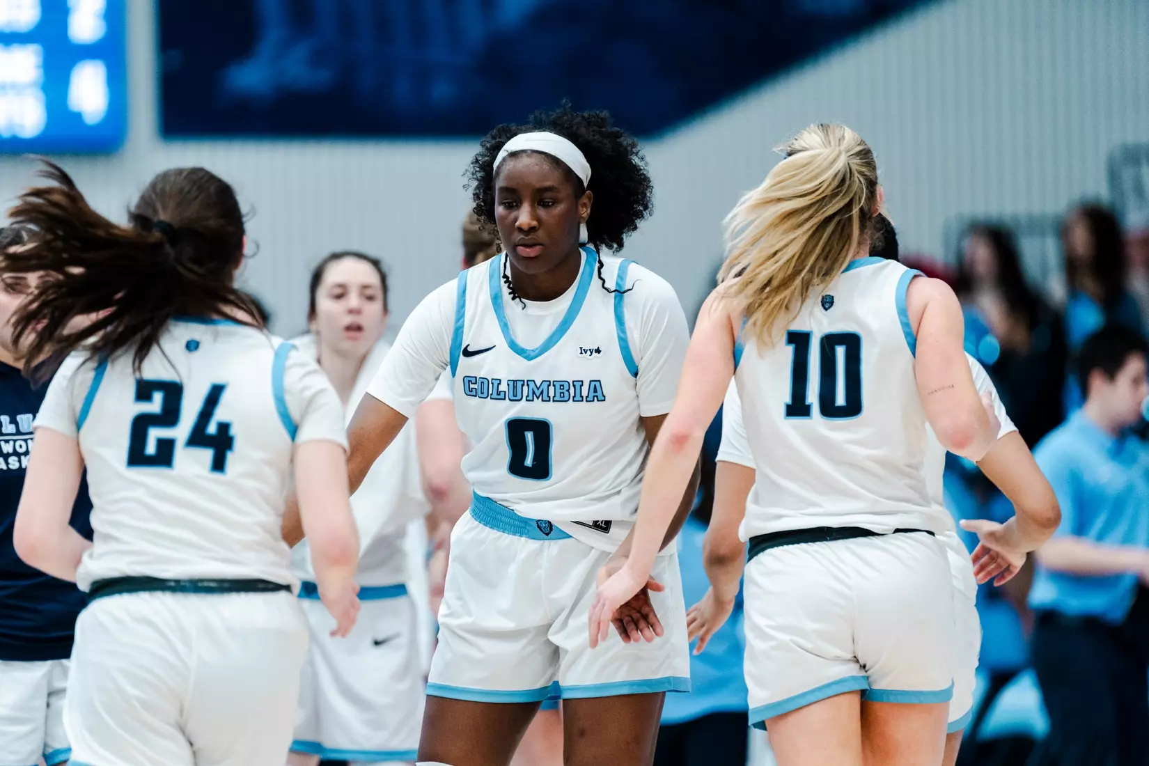 Images from Columbia women's basketball's game against Harvard on February 16, 2025.