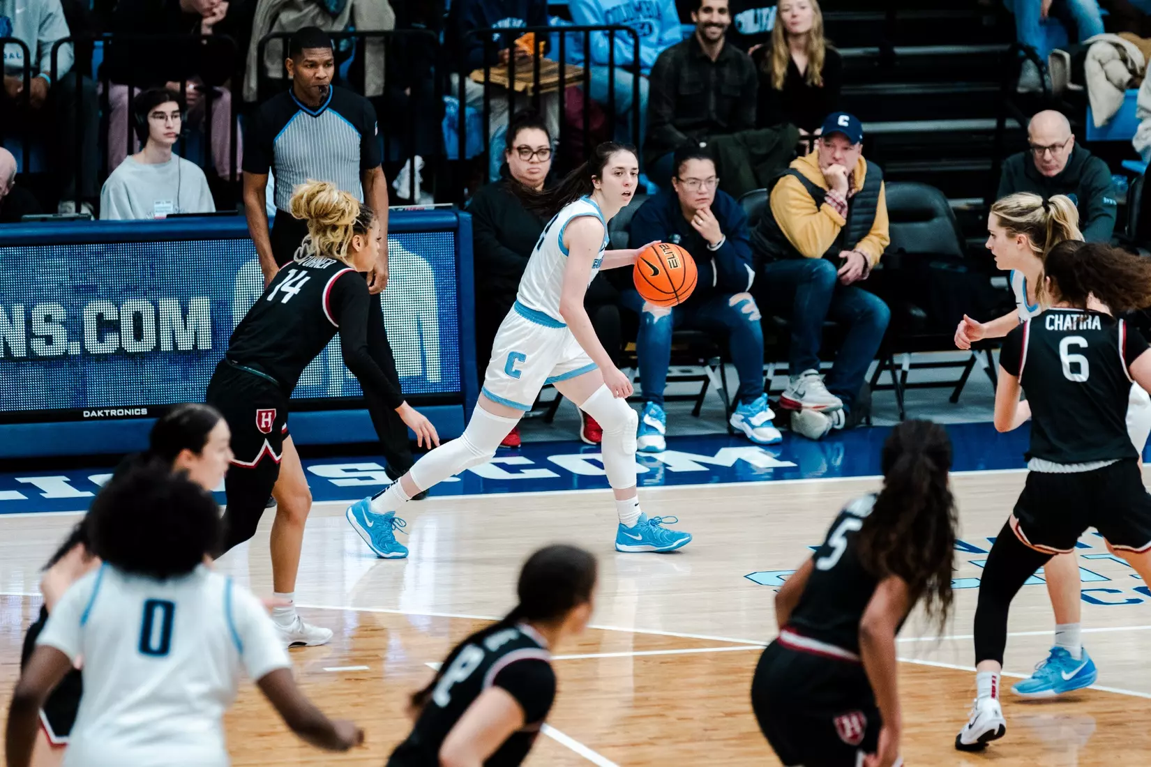 Images from Columbia women's basketball's game against Harvard on February 16, 2025.
