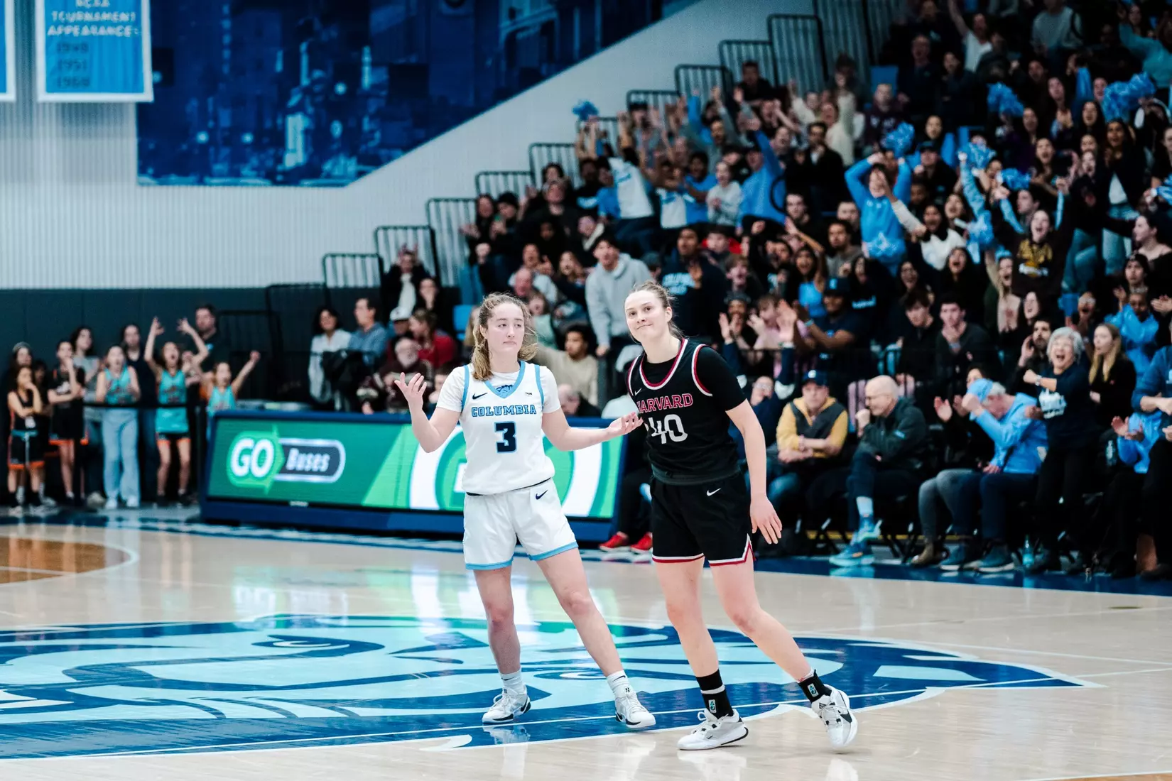 Images from Columbia women's basketball's game against Harvard on February 16, 2025.