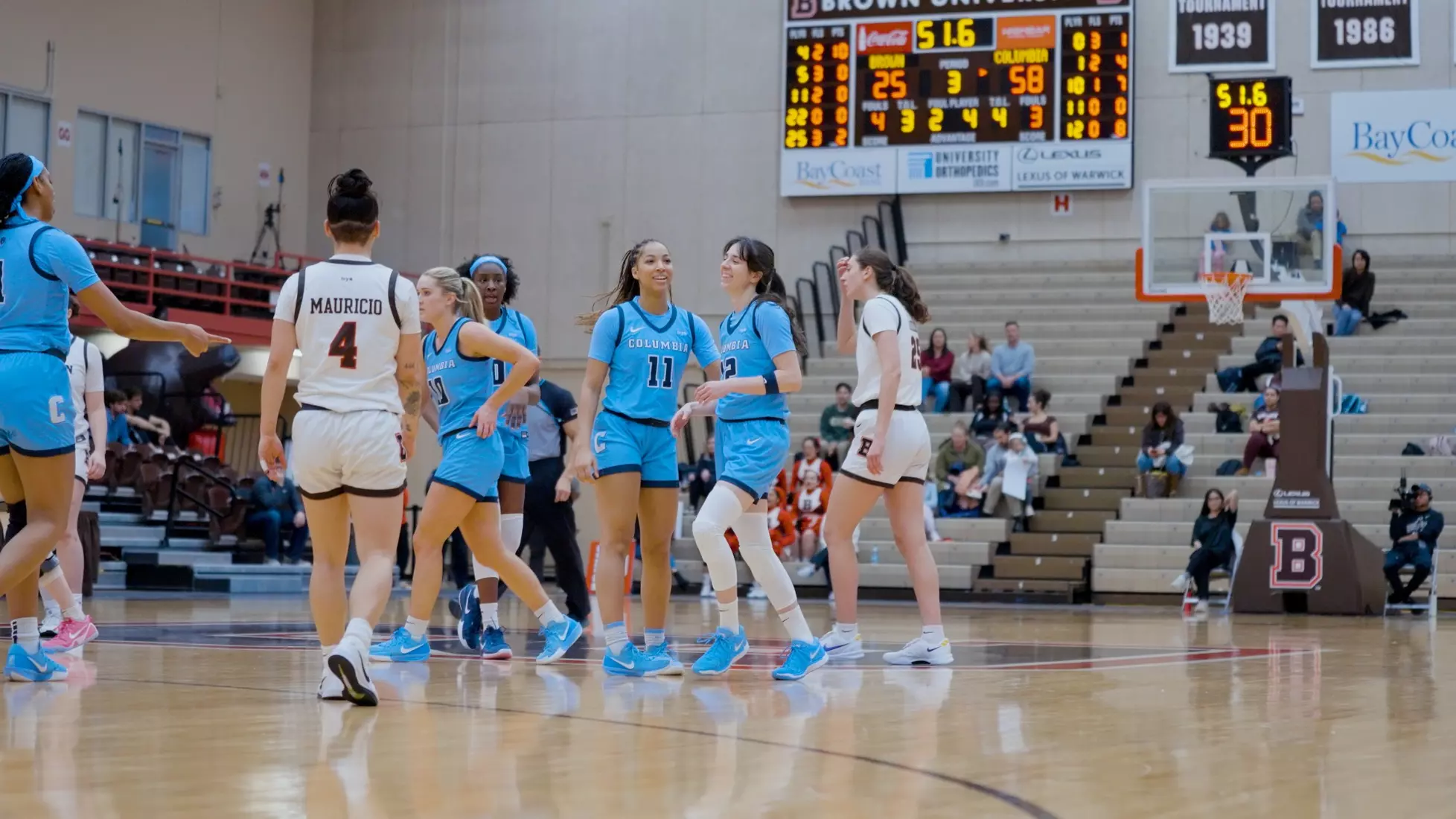 WBK: Columbia 78 - Brown 40