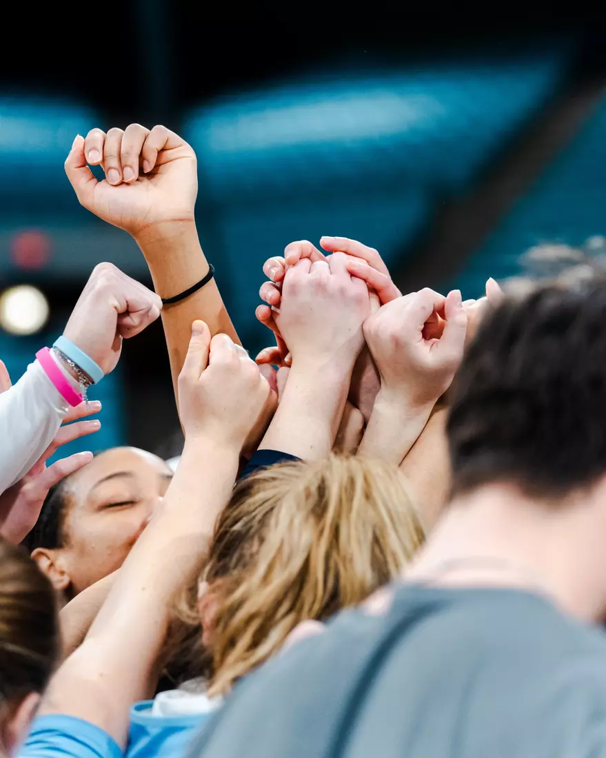 Images from Columbia women's basketball practice and press conference ahead of its NCAA First Round matchup against West Virginia (March 21, 2025).