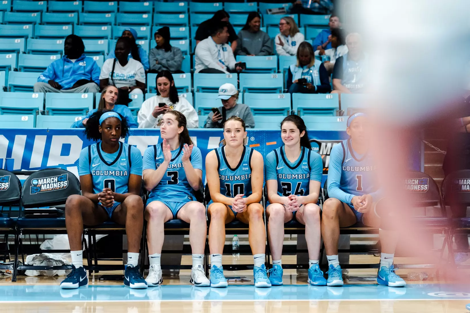 Columbia fell to West Virginia, 78-59, in the 2025 NCAA First Round in Chapel Hill, North Carolina (March 22, 2025).