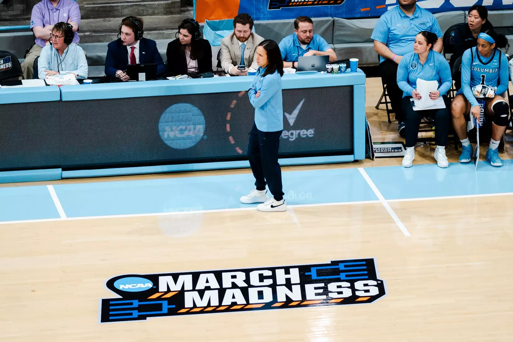 Columbia fell to West Virginia, 78-59, in the 2025 NCAA First Round in Chapel Hill, North Carolina (March 22, 2025).