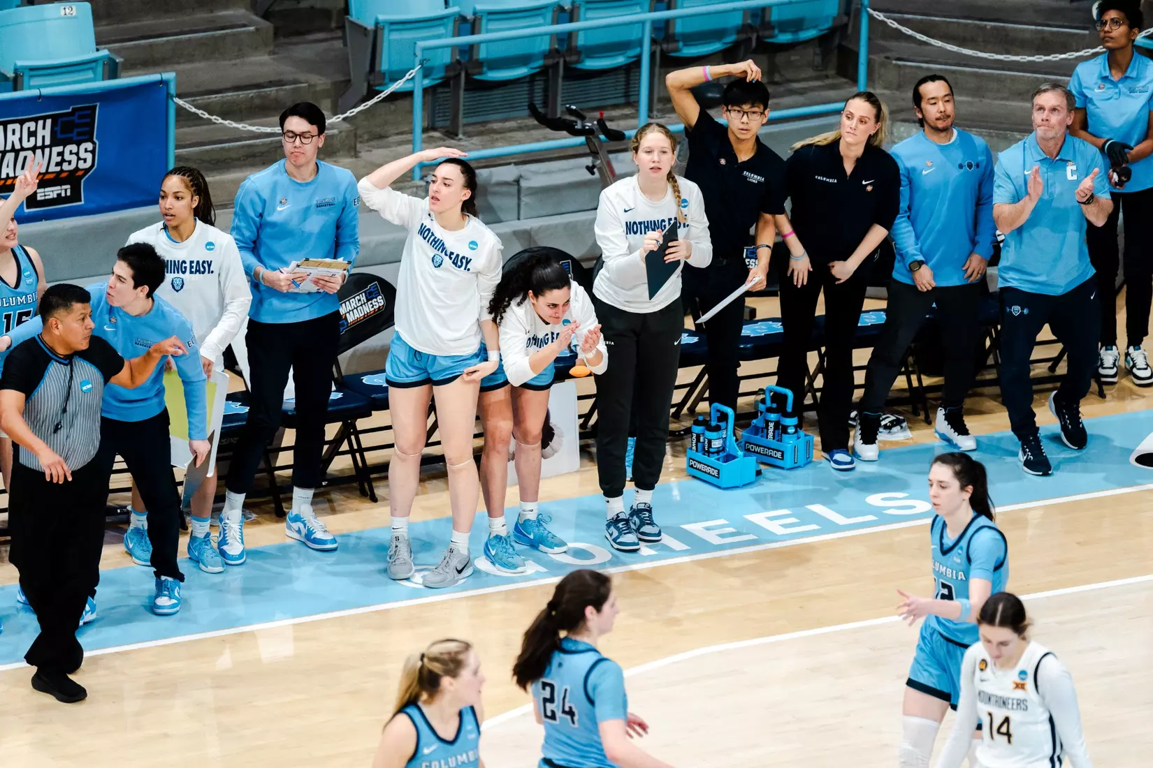 Columbia fell to West Virginia, 78-59, in the 2025 NCAA First Round in Chapel Hill, North Carolina (March 22, 2025).