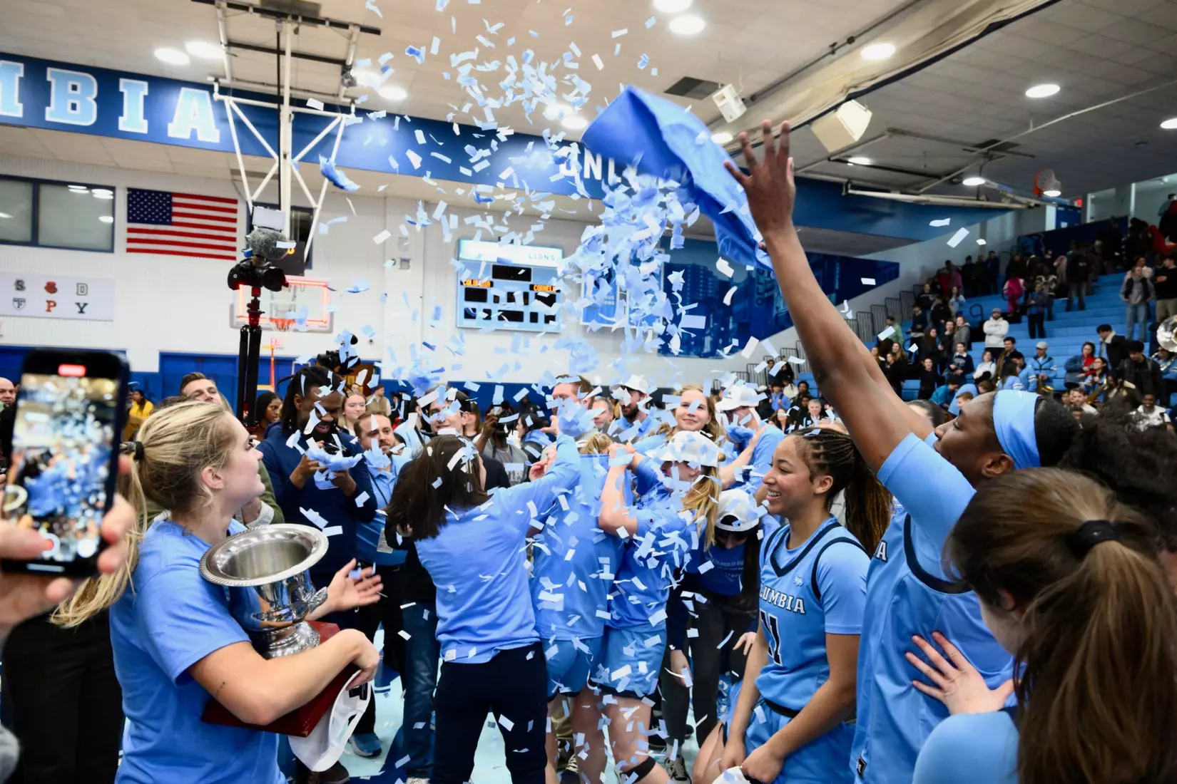 Columbia women's basketball defeated Cornell, 91-58, to clinch the 2025 outright Ivy League Championship.
