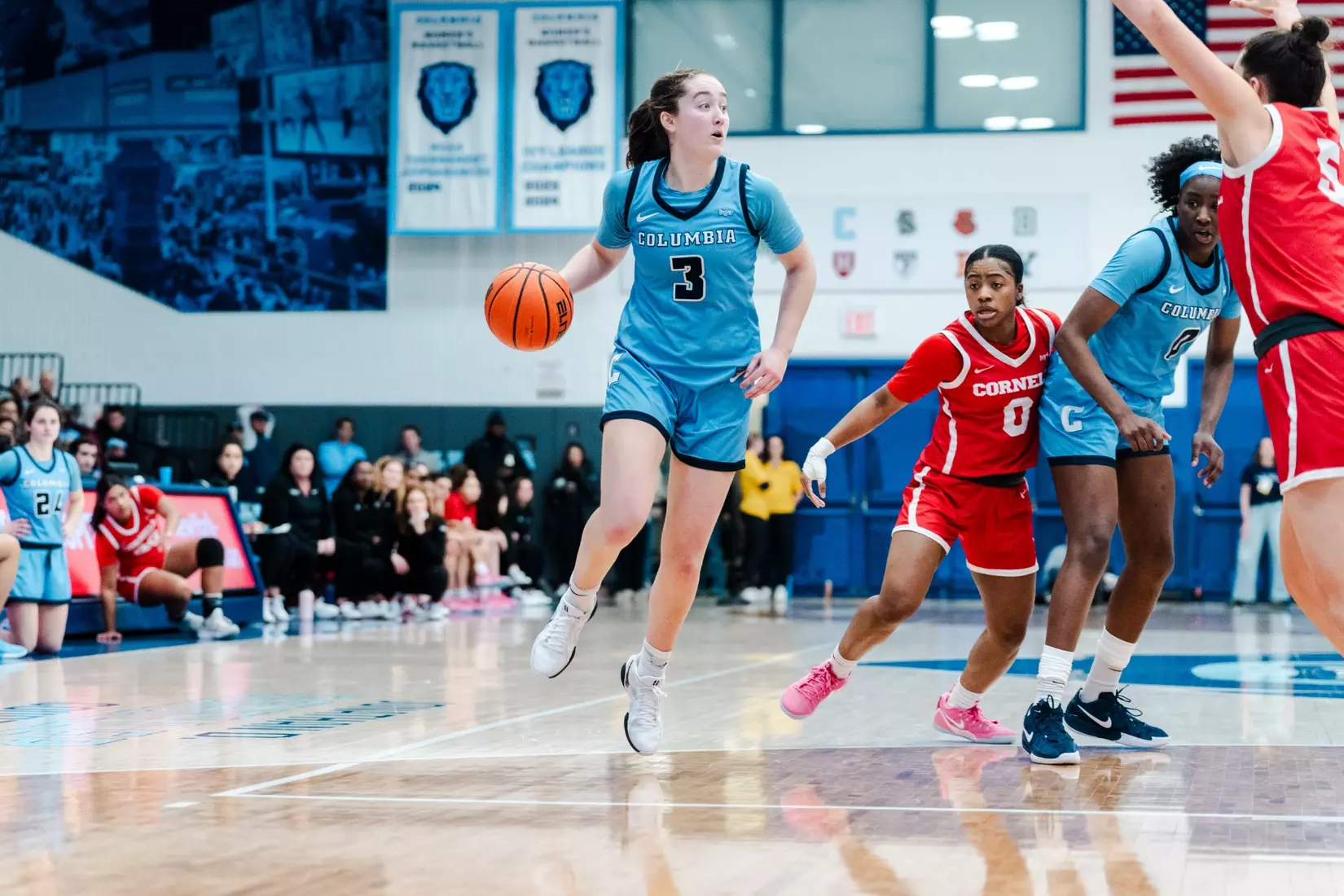 Columbia women's basketball defeated Cornell, 91-58, to clinch the 2025 outright Ivy League Championship.