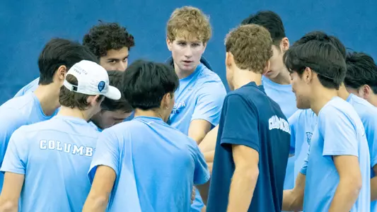 Men's Tennis huddle