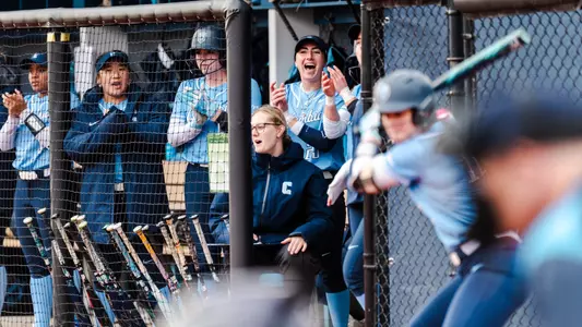 Softball dugout shot vs Penn
