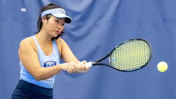 Emily Baek action shot on media day