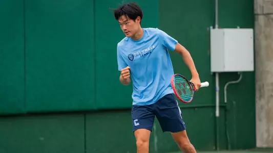 Michael Zheng fist pump at NCAAs