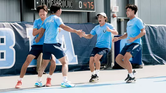 MTEN celebrates the win over Clemson
