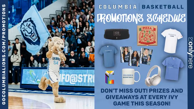 Ivy League Basketball Promotions Schedule 2026