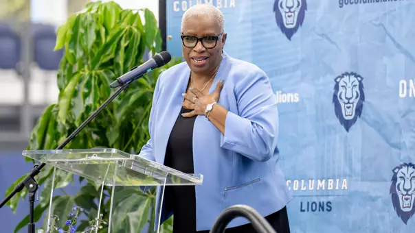 Jackie Blackett at Tennis Dedication