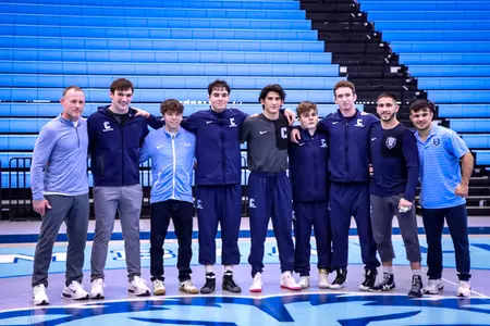 Wrestlers on Senior Day