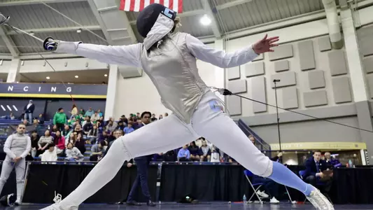 Columbia women's fencing competes on day one of the 2026 NCAA Championships