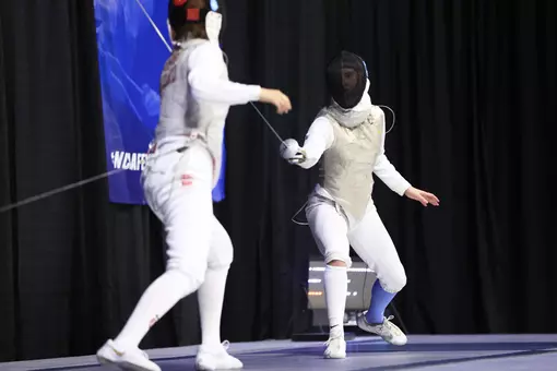 Columbia women's fencing competes on day two of the NCAA Championships , hosted by Notre Dame.