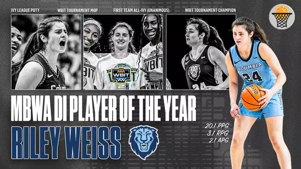 Riley Weiss 2025-26 MBWA POY Graphic