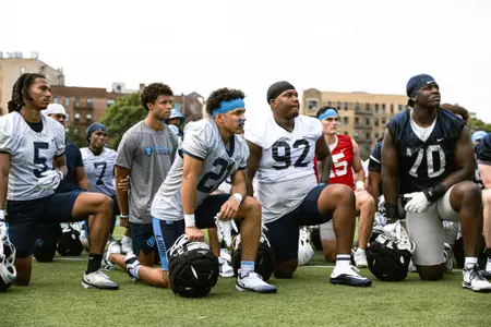 Columbia football began its 2026 training camp on Saturday, August 22, 2026 at Robert K. Kraft Field at Wien Stadium