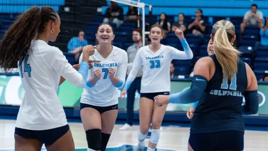 Lions VB celebrates a point