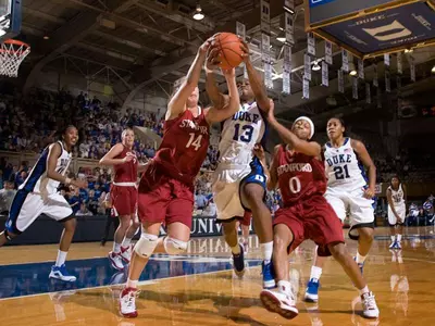 Blue Devils Rise Above Cardinal, 56-52