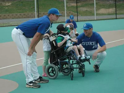 Baseball Volunteers At Miracle League Of The Triangle