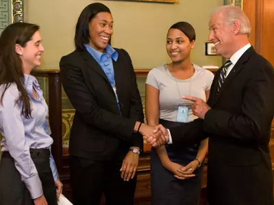 Cheek to Introduce VP Biden at a Title IX Announcement