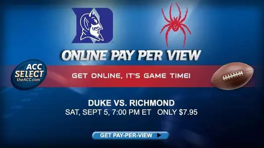 Duke-Richmond to Broadcast Live on ACC Select