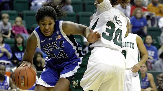 No. 6 Duke Tops Charlotte, 61-55