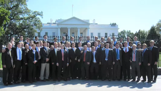Men's Lacrosse Visits the White House