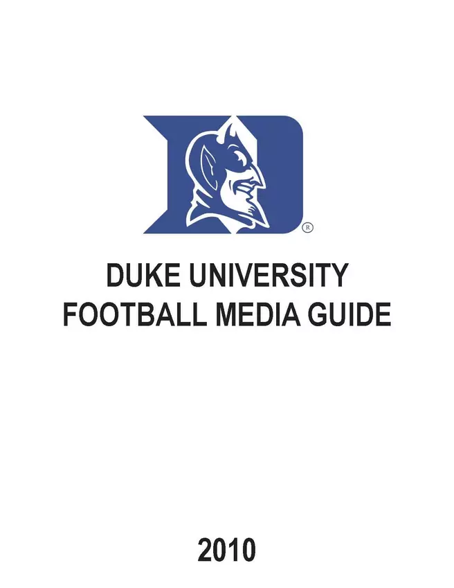 2010 Duke Football Media Guide