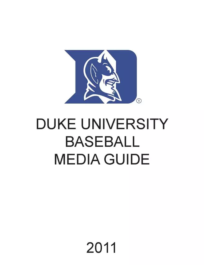 2011 Duke Baseball Media Guide