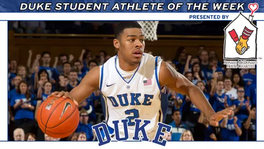 Student-Athlete of the Week: Quinn Cook