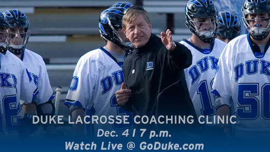 Lacrosse Coaching Clinic on Tap for Tuesday