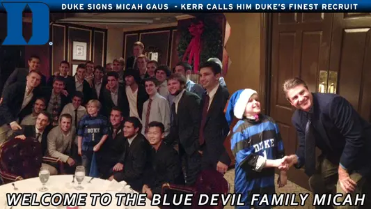 Men's Soccer Extends Gaus Invite to Blue Devil Squad