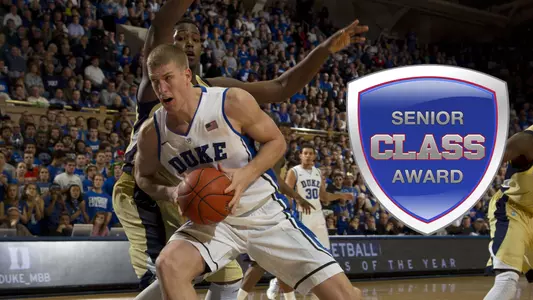 Plumlee a Finalist for Senior CLASS Award