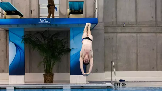 Long Finishes Third on 3-Meter Springboard