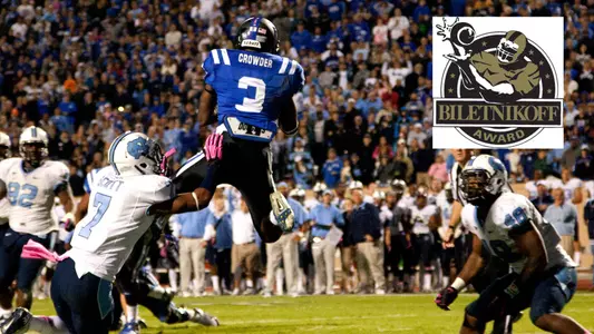 Crowder Named to Biletnikoff Award Watch List