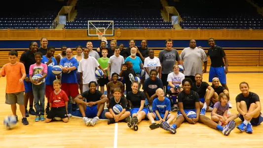 Blue Devils Hold Special Olympics Clinic