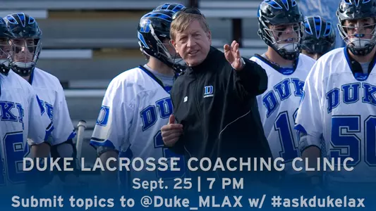 Men's Lacrosse Coaching Clinic Debuts Wednesday
