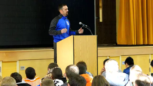 Pollard Speaks at Crain's Creek Middle School