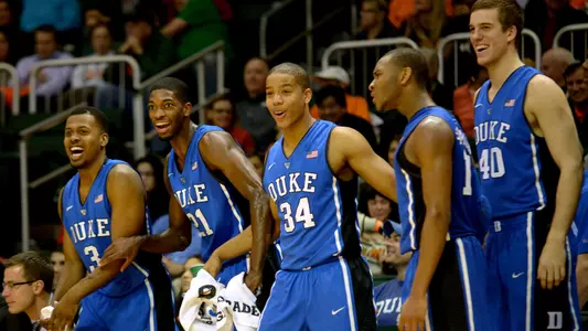 Coach K, Players Talk Duke-Syracuse