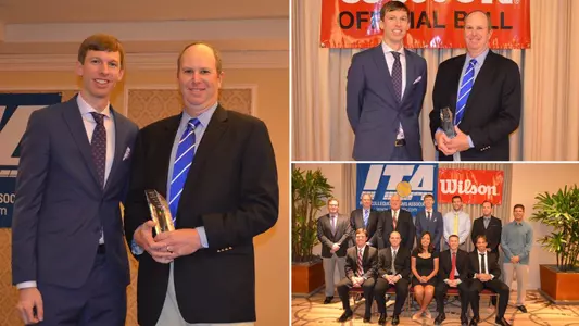 Ashworth Accepts Coach of the Year Award