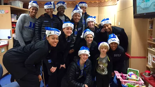 Blue Devils Visit Duke Children's Hospital
