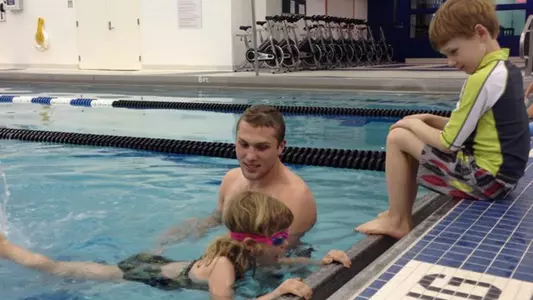 Local Youth Dive In with Duke Swimmers