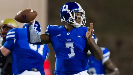 duke football helmet 2014 Blue Devils Revolution SPEED Mini US Flag and other decals purchased at the time of helmet are not applied to helmet by Green Gridiron so you can affix them where you want Boone Named 2014 Duke Football