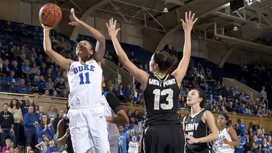 Stevens' 32 Points Lead Duke Past Army, 72-61